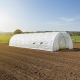 Serra a tunnel per orto BIANCA 4x10m con copertura in PE rinforzato - Green Protect
