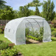 Serra a tunnel per orto BIANCA 3x4,5m con copertura in PE rinforzato - Green Protect