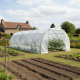 Serra a tunnel per orto BIANCA 3x8m con copertura in PE rinforzato - Green Protect