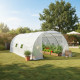 Serra a tunnel per orto BIANCA 3x6m con copertura in PE rinforzato - Green Protect
