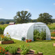 Serra a tunnel per orto BIANCA 3x8m con copertura in PE rinforzato - Green Protect