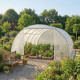 Serra a tunnel per orto BIANCA 4x8m con copertura in PE rinforzato - Green Protect
