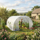 Serra a tunnel per orto BIANCA 3x6m con copertura in PE rinforzato - Green Protect