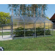 Serra da giardino "Bernard" 235x400 cm con struttura in acciaio zincato e pannelli in policarbonato da 4 mm – Klasika