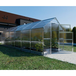 Serra da giardino "Bernard" 235x600 cm in acciaio zincato e pannelli in policarbonato da 6 mm – Klasika