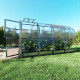 Serra da giardino Slim 200x400 cm in acciaio zincato e pannelli in policarbonato da 6 mm - Klasika