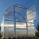Serra da giardino Slim 200x800 cm in acciaio zincato e pannelli in policarbonato da 6 mm - Klasika