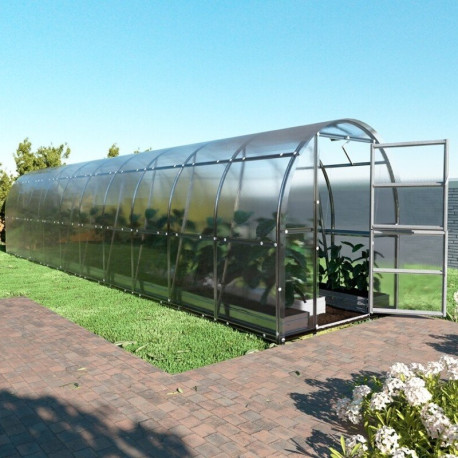 Serra da giardino Slim 200x1200 cm in acciaio zincato e pannelli in policarbonato da 4 mm - Klasika
