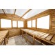 Mensole in legno trattato per serre in legno di 9m² Gardy Shelter