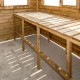 Mensole in legno trattato per serre in legno di 9m² Gardy Shelter