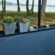 Serra da giardino su muretto 13m² antracite in vetro temperato Grand Oase - Juliana