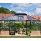 Serra da giardino su muretto 18,8m² vetro temperato antracite Grand Oase - Juliana
